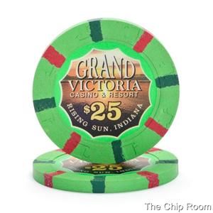 100 $25 Grand Victoria Casino New Paulson Casino Secondary Chips