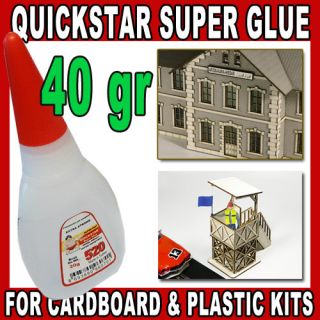 20gr Super Glue for Cardboard Plastic Kits