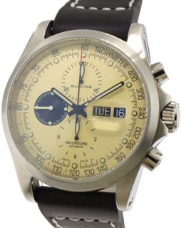 Glycine Incursore Chronograph Day Date Automatic Swiss Watch 3867 15