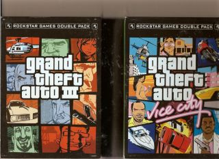 Grand Theft Auto 3 and Vice City Double Pack Xbox x Box 360 GTA