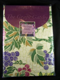 New Vinyl Tablecloth Linens Grape Gatsby Napkin 4 Sizes