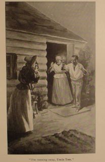 1897 Uncle Toms Cabin Negro Slavery 1st Edition Civil War Antique Vtg