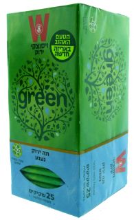 Green Tea with Spearmint Leaves Nana Wissotzky Tea Box of 25 Bags