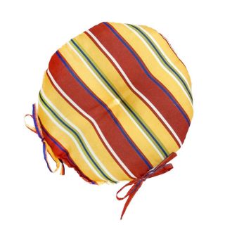 Greendale Home Fashions Round Carnival Stripe Outdoor Chair Cushions