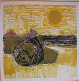 John Lee Abstract Litho Mid 20c Harry Soicher L A Listed