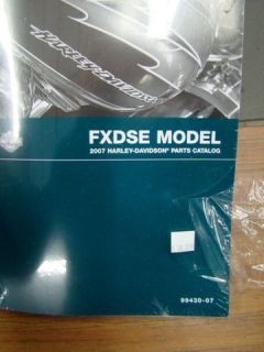EP13434 Harley 2007 Fxdse Dyna Parts Catalog 99430 07