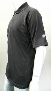 Greg Norman LSG Sky Chefs Mens L Comfort Short Sleeve Polo Shirt Black