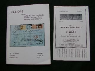 HR Harmer Auction Catalogue 1967 Europe Austria Lombardy France Norway
