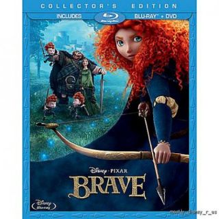 New Disney Brave Blu Ray and DVD 2 Disc Set Merida Collectors Edition
