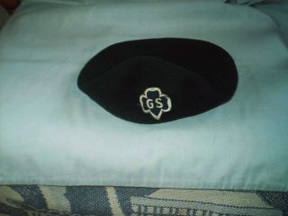  Vintage Girl Scout Uniform Beret Hat