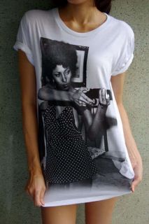 Pam Grier Funk Soul Sister 70s Black Film T Shirt L