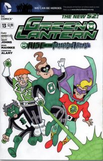 Fred Hembeck Color Illo on Green Lantern 13 Blank Cover Variant 2012 4
