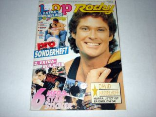 David Hasselhoff Pop Rocky Magazine 1990 Skid Row Sinead OConnor