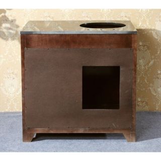 Legion Furniture 36 Single Bathroom Vanity Set in Dark Walnut