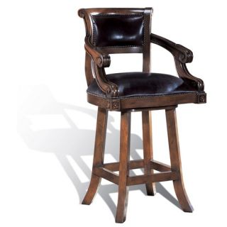 Hospitality Rattan Key West Indoor Rattan 24 Swivel Counter Stool in