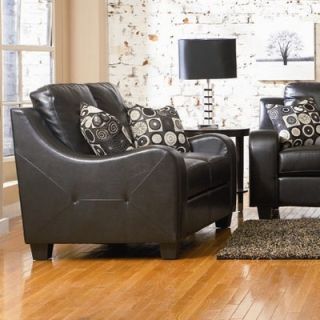 Wildon Home ® Jonesboro Sofa and Loveseat Set in Black   613382 /