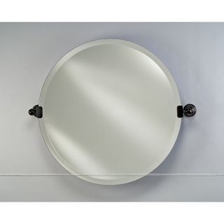 DecoLav Casaya Oval Mirror in Cherry Stain