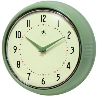 Uttermost Rusty Gears Metal Wall Clock in Red, Brown, and Sage Green