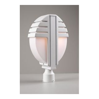 PLC Lighting Synchro 18 x 11 Post Lantern   1831 Matte Opal BZ