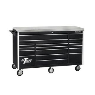 Extreme Tools 72 17 Drawer Triple Bank Professional Roller Cabinet in