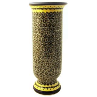 Polish Pottery 15 Vase   Pattern DU1