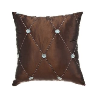Softline Home Fashions Millau 18 Pillow in French Blue / Chocolate