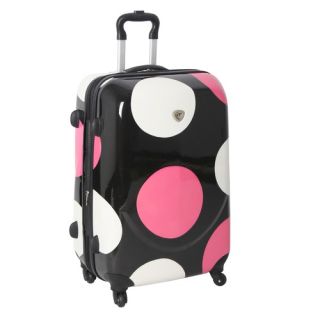 Shiny Large Dots 19 Hardsided Spinner Carry On