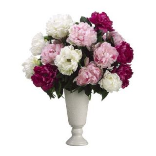 Tori Home 26 Peony Floral Arrangement with Ceramic Vase   WF3478 BT