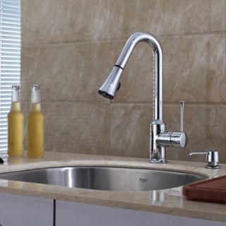 Kraus 23 inch Undermount Single Bowl Kitchen Sink with Chrome Kitchen