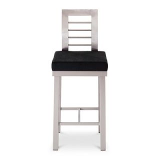 Amisco Tracy 30 Barstool with Stainless Steel Backrest   40504 30