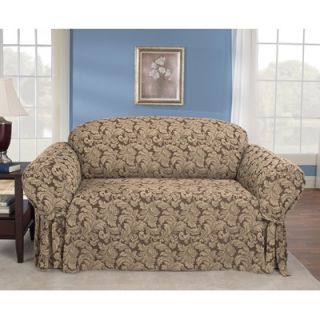 Sure Fit Scroll Classic Fit Loveseat Slipcover (Box Cushion)