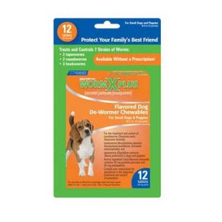 Sentry Pet Products Worm X Plus Chewable for Small Dogs (12 Tablet