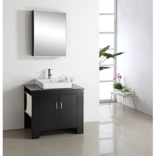 Virtu 36 Single Bathroom Vanity Set in Espresso   MS 7036L / MS