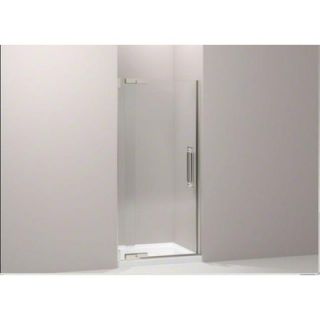 Kohler Finial Frameless Pivot Shower Door with 0.38 Thick Crystal