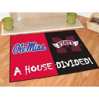 FANMATS NCAA House Divided Novelty Mat