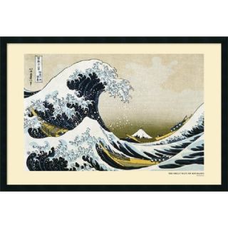  of Kanagawa by Katsushika Hokusai, Framed Print Art   25.66 x 37.66