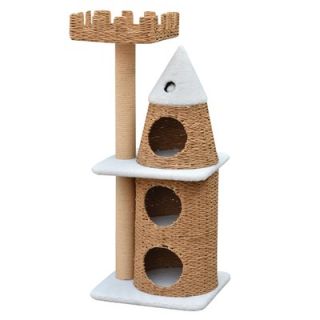 Pet Pal 39 Recycled Paper Rope Cat Tree with Platform and Condo