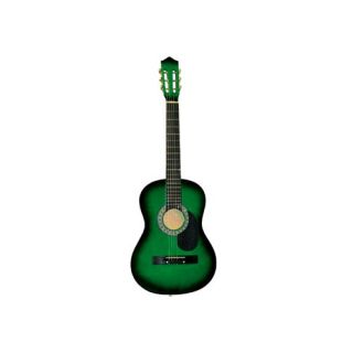 Acoustic Classical Guitar with Gig Bag and Accessories in Green