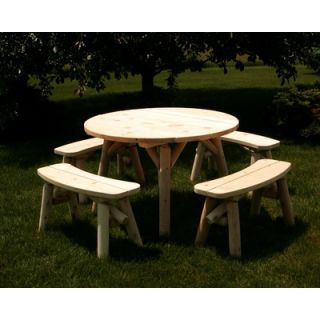 Moon Valley Rustic 5 Piece Dining Set