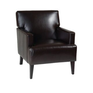 Ave Six Carrington Bonded Leather Arm Chair   CAR51A EBD