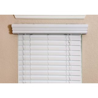 Fauxwood Impressions 2 Faux Wood Blind in White   48 L
