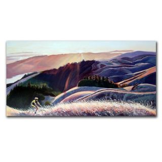  Sunset Cyclist by Colleen Proppe, Canvas Art   24 x 47