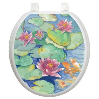 Toilet Tattoos Toilet Seat Applique with Lily Pad Design   TT 1029 R