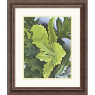  Oak Leaves by Georgia OKeeffe Framed Fine Art Print   18.3 x 15.55