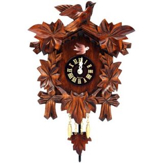 Black Forest Cuckoo Clock with Leaf Detail