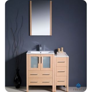 Fresca Torino 36 Modern Bathroom Vanity with Side Cabinet and