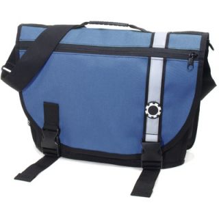DadGear Retro Stripe Courier Diaper Bag in Blue   CR RS BU