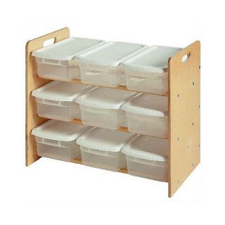  Toy Organizer with Casters and Optional Stacking Kit   69BR, 69