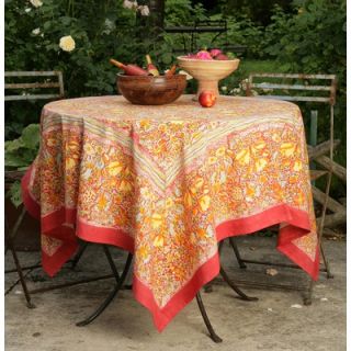 Couleur Nature Jardine Red Yellow Tablecloth
