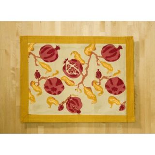 Couleur Nature Pomegranate Yellow Placemat (Set of 6)   21 71 6